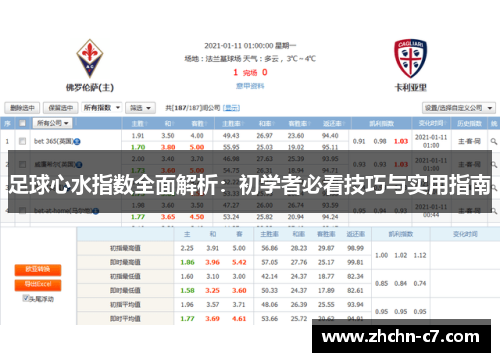 足球心水指数全面解析：初学者必看技巧与实用指南